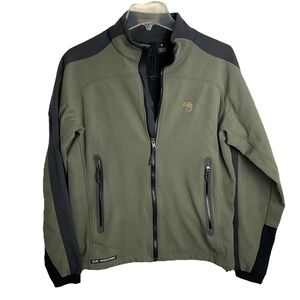 Mountain Hardwear Gore Windstopper Full Zip Jacket Men's Army Green Medium EUC